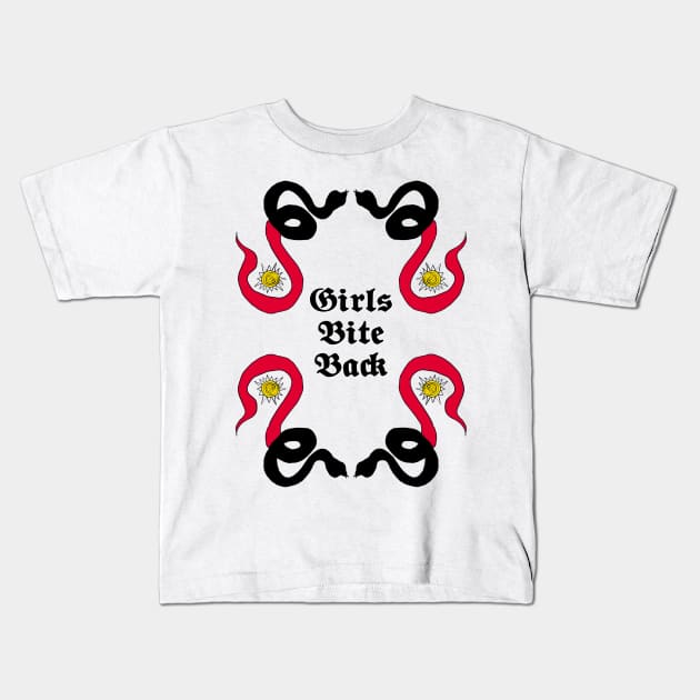 girls bite back Kids T-Shirt by MariahMDesign